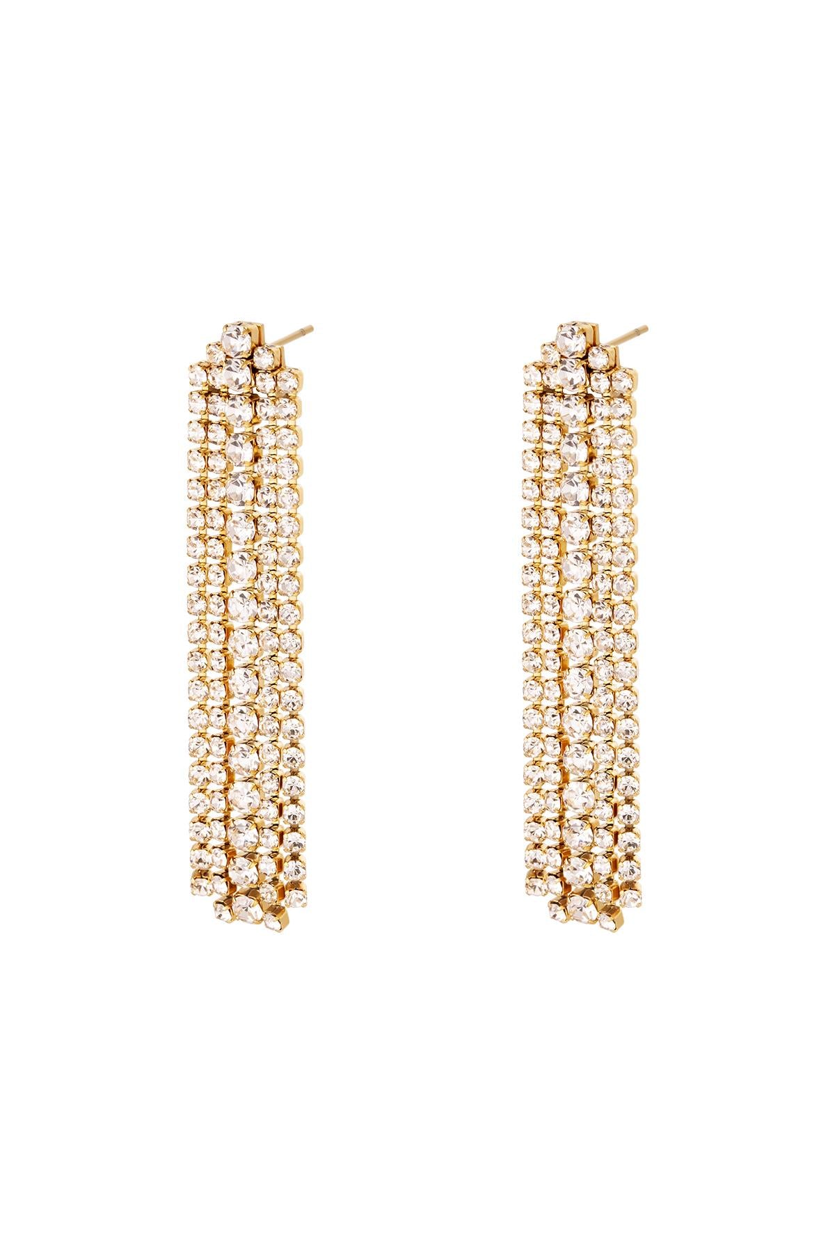 Boucles d'oreilles Vegas Dorées - Maison LC Monaco