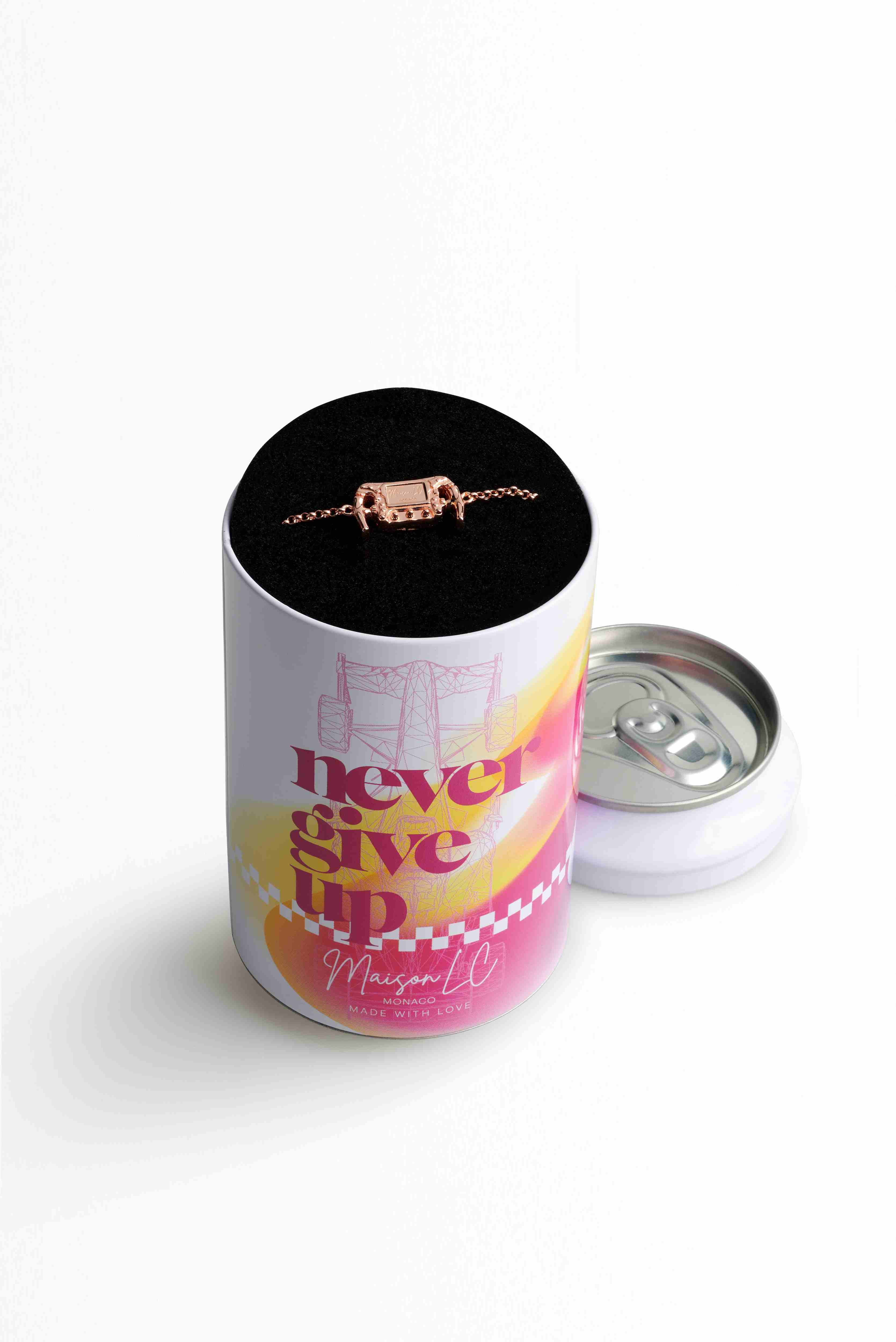 Bracelet GP Volant chaine or rose