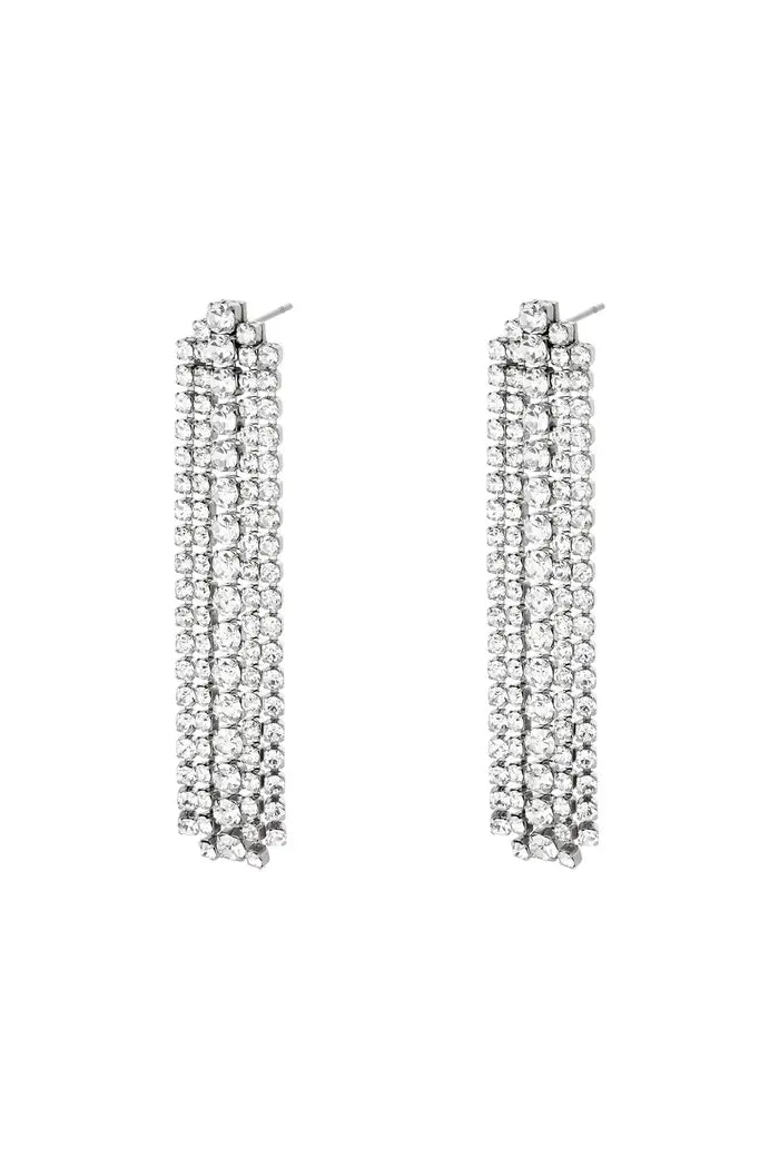 Boucles d’oreilles Vegas Argentées - Maison LC Monaco