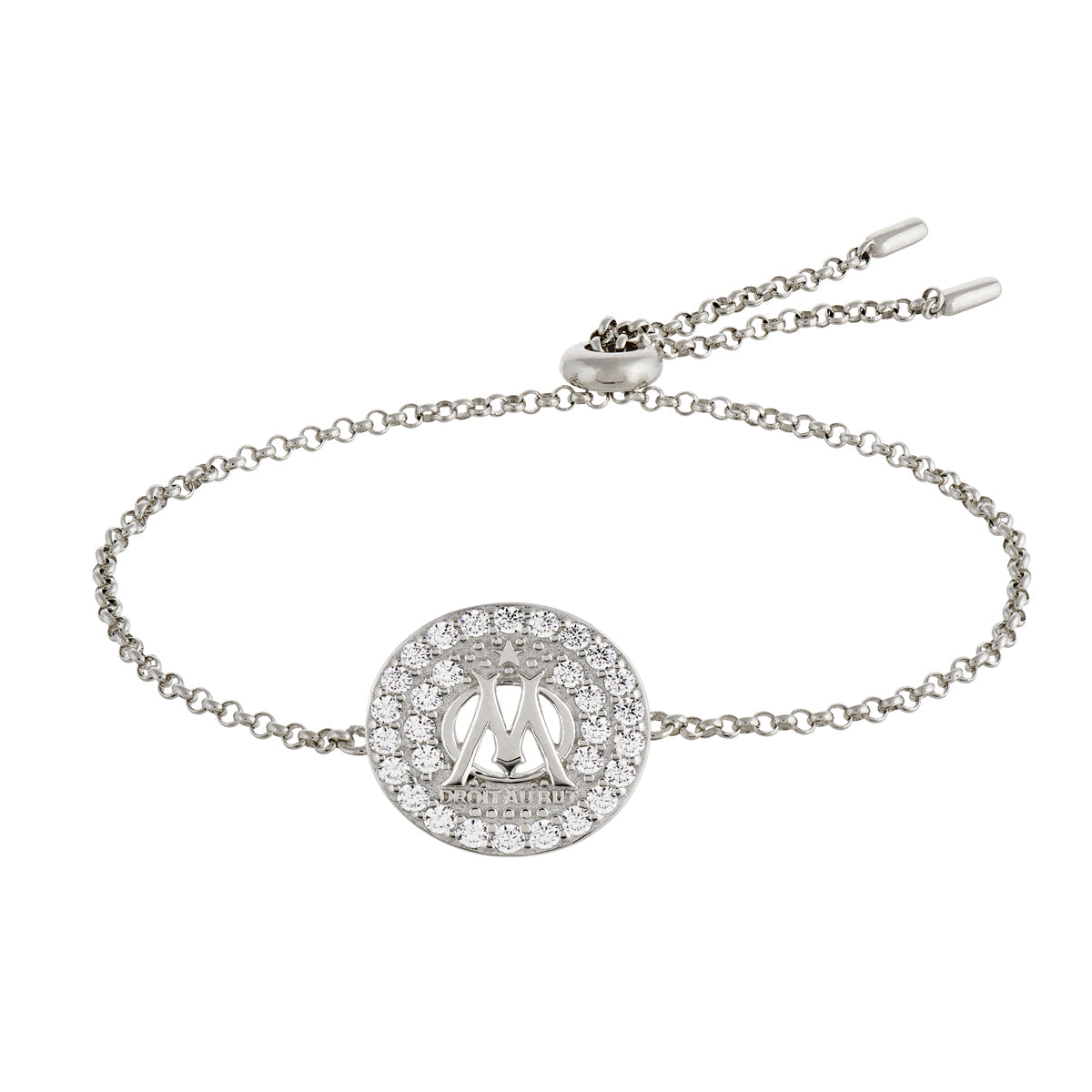 Bracelet chaine argent Collection Olympique de Marseille