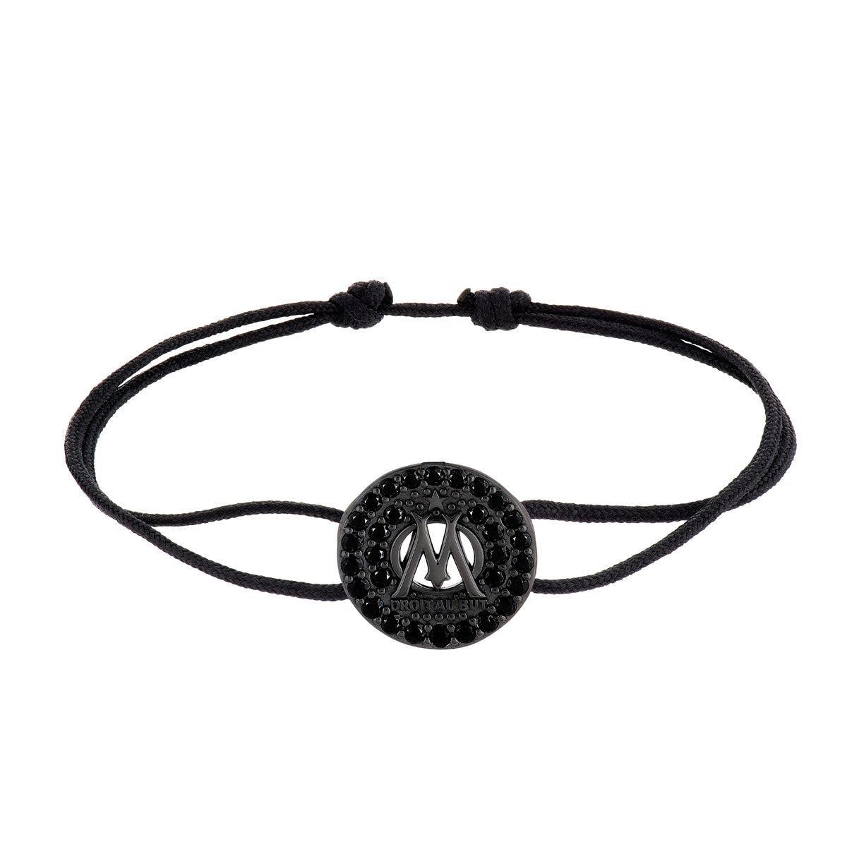 Bracelet cordon So black Collection Olympique de Marseille