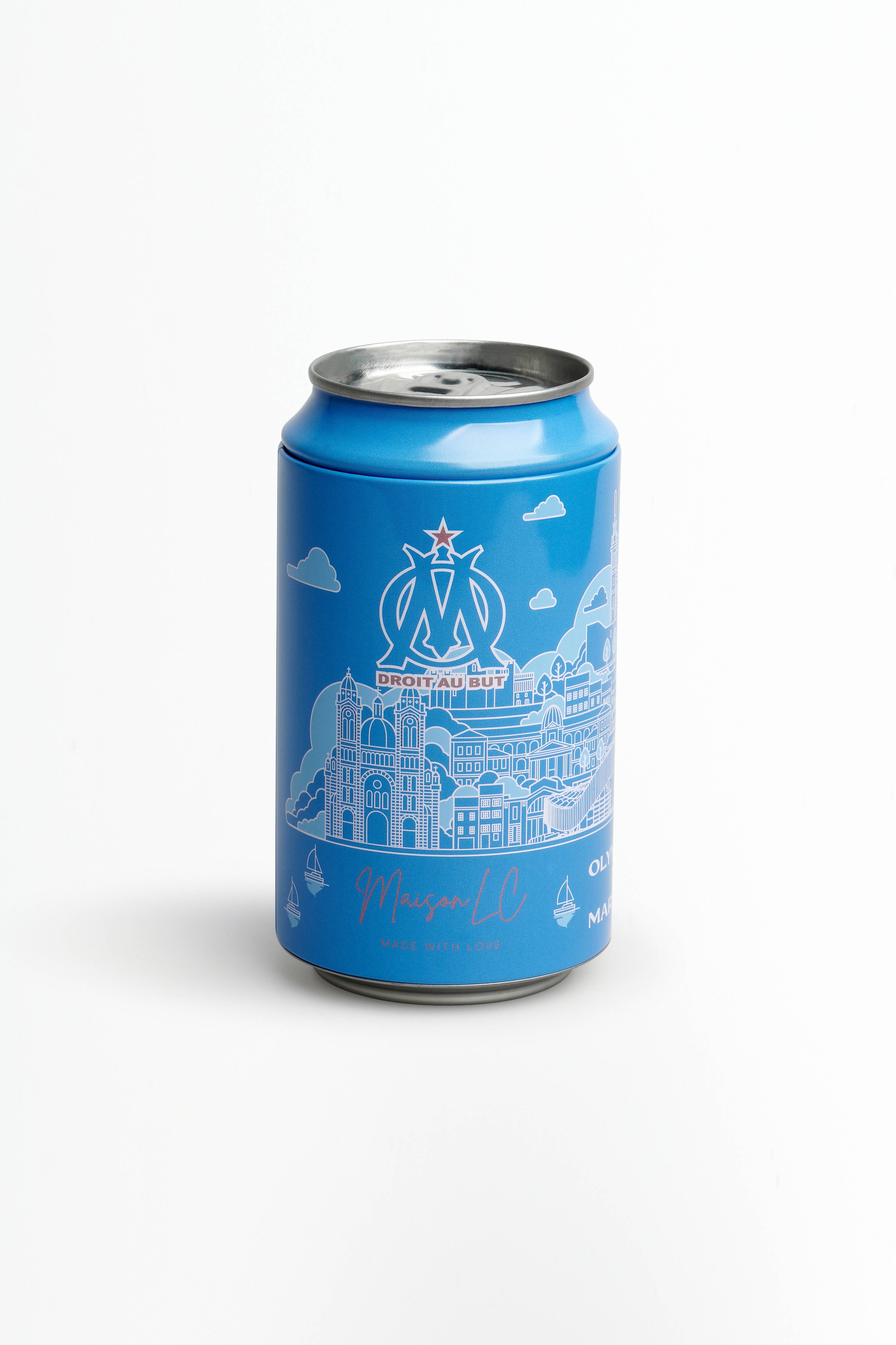 Canette bleue Collection Olympique de Marseille