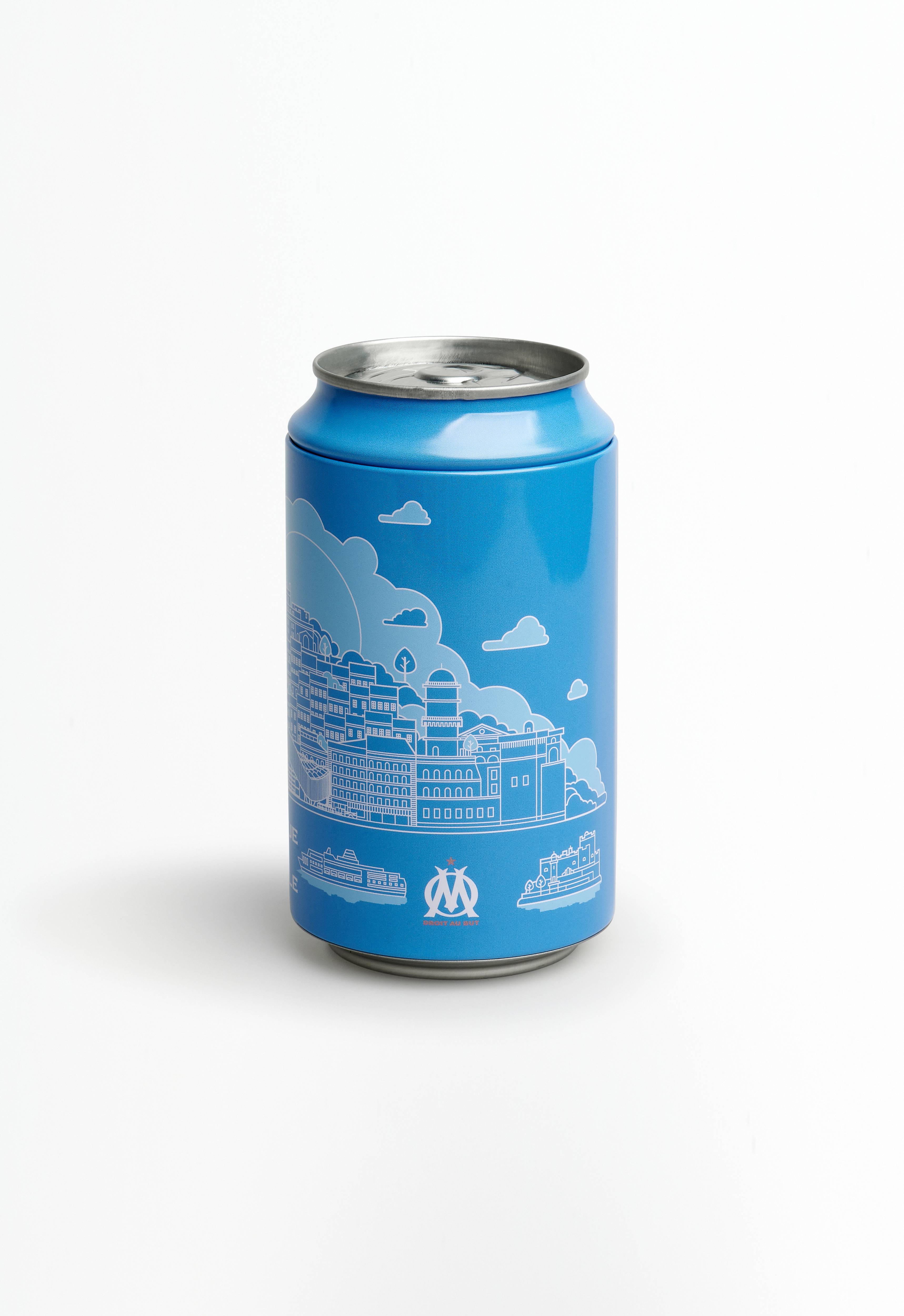 Canette bleue Collection Olympique de Marseille