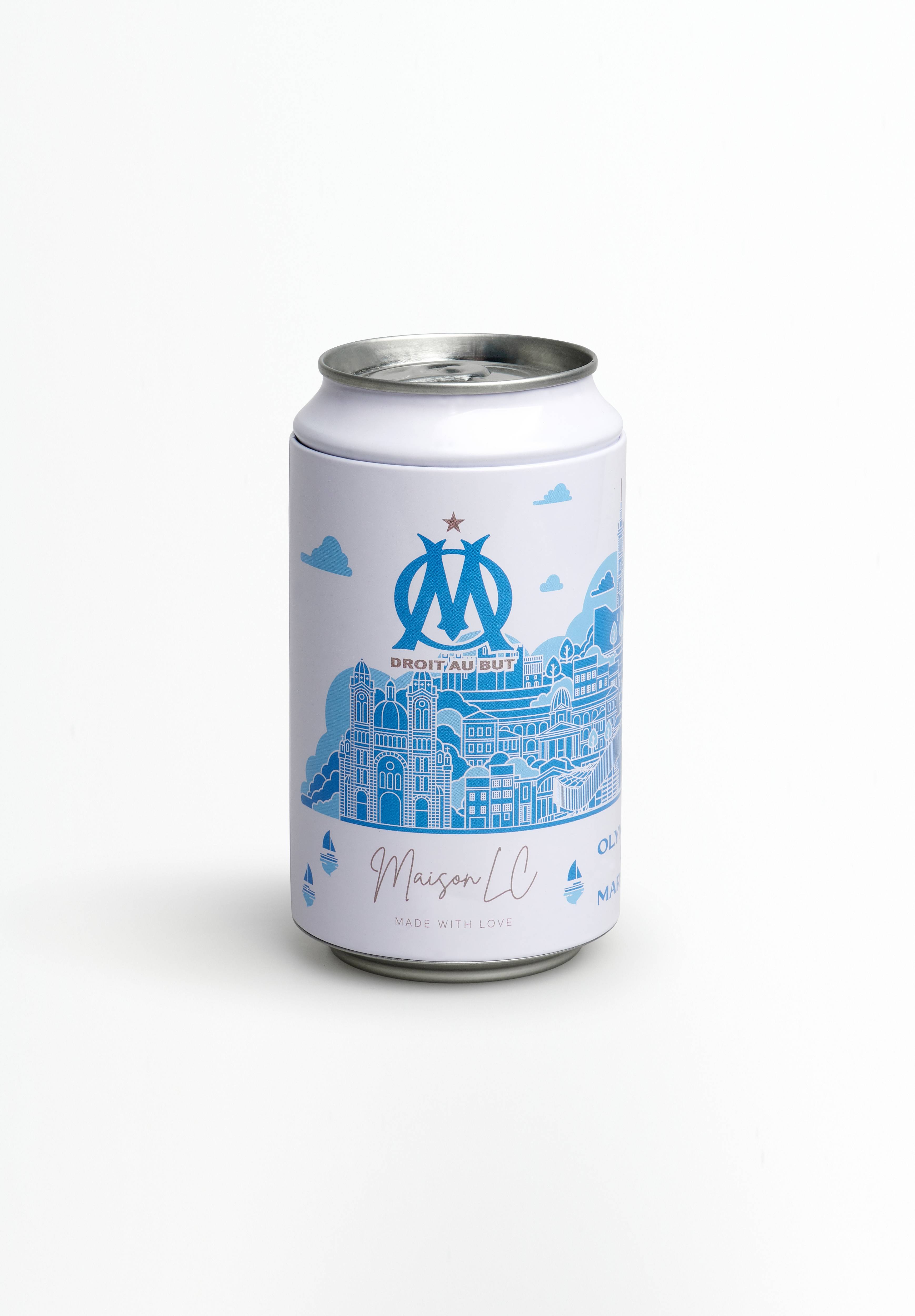Canette blanche Collection Olympique de Marseille