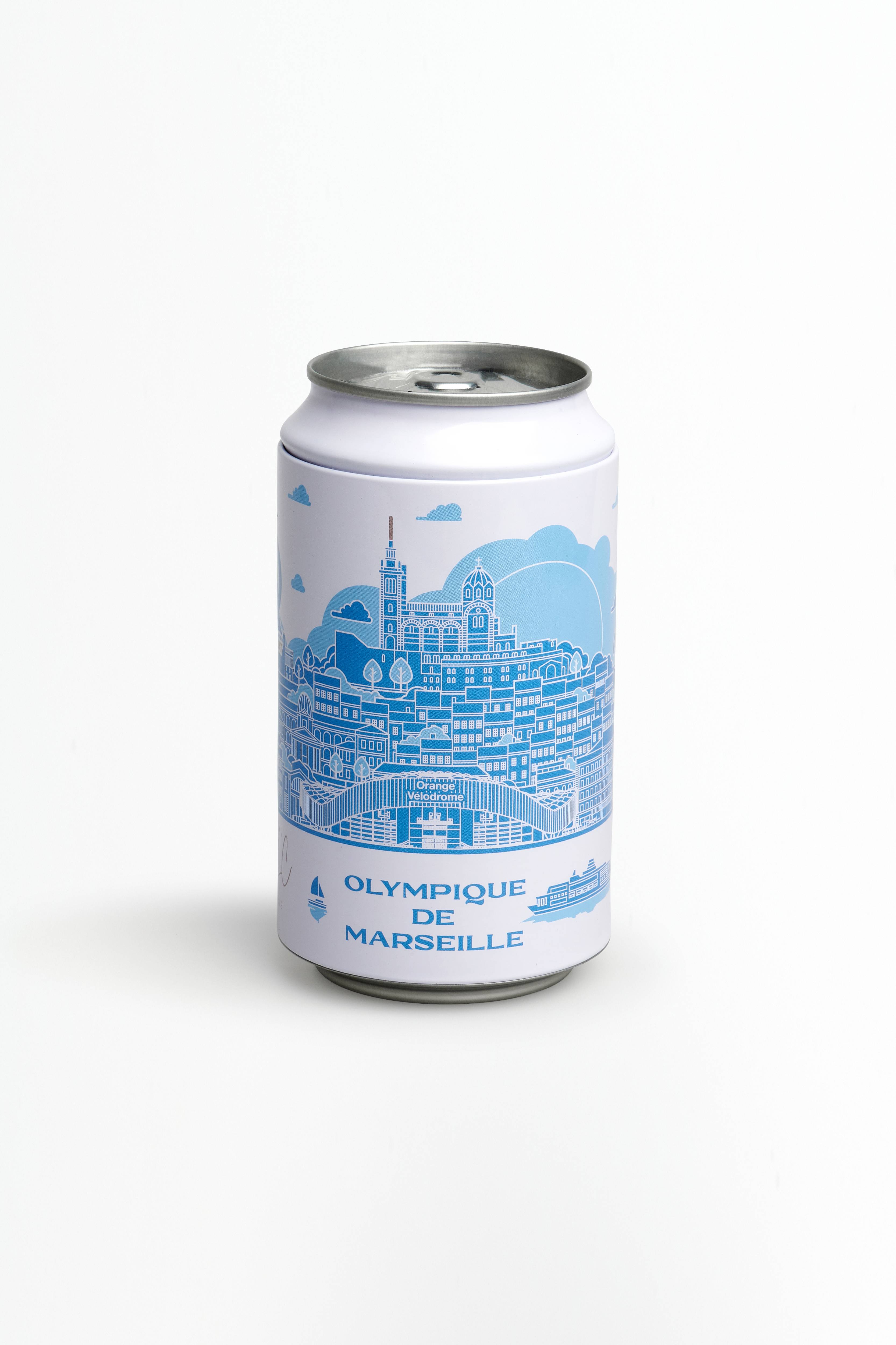 Canette blanche Collection Olympique de Marseille
