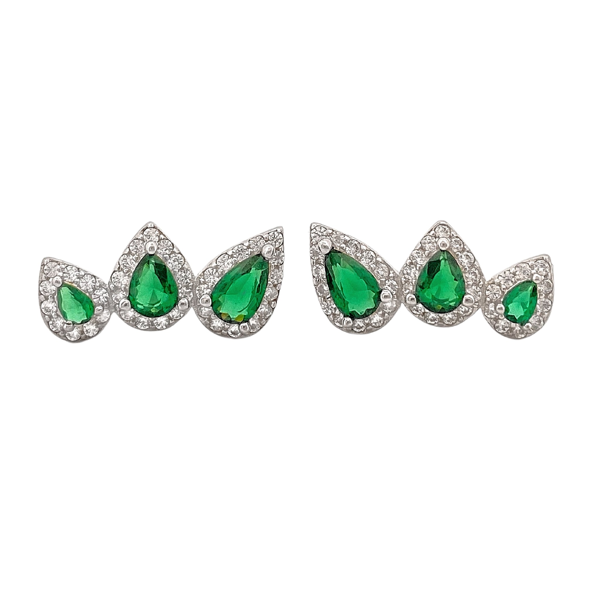 Boucles d'oreilles Emeraude - Maison LC Monaco