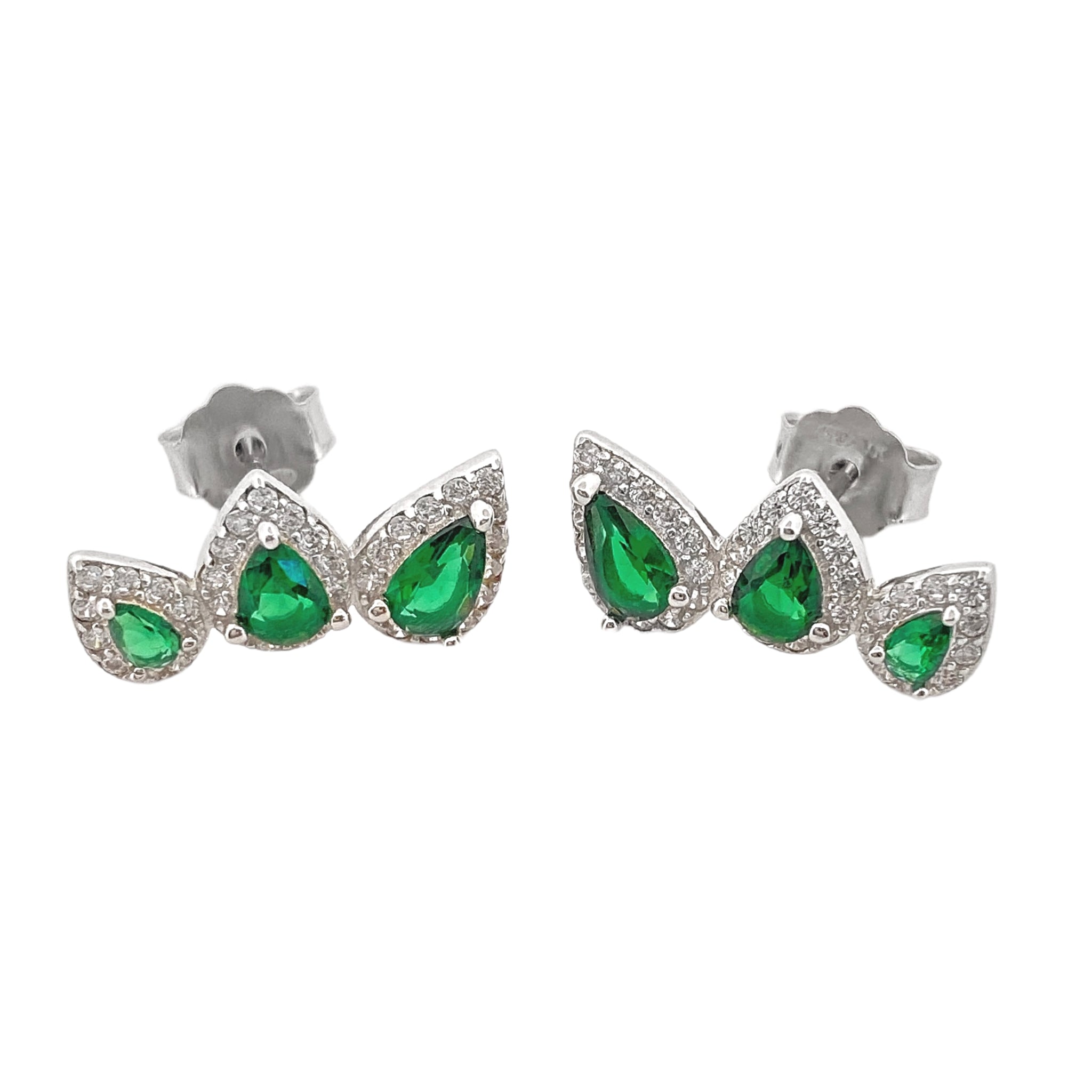 Boucles d'oreilles Emeraude - Maison LC Monaco