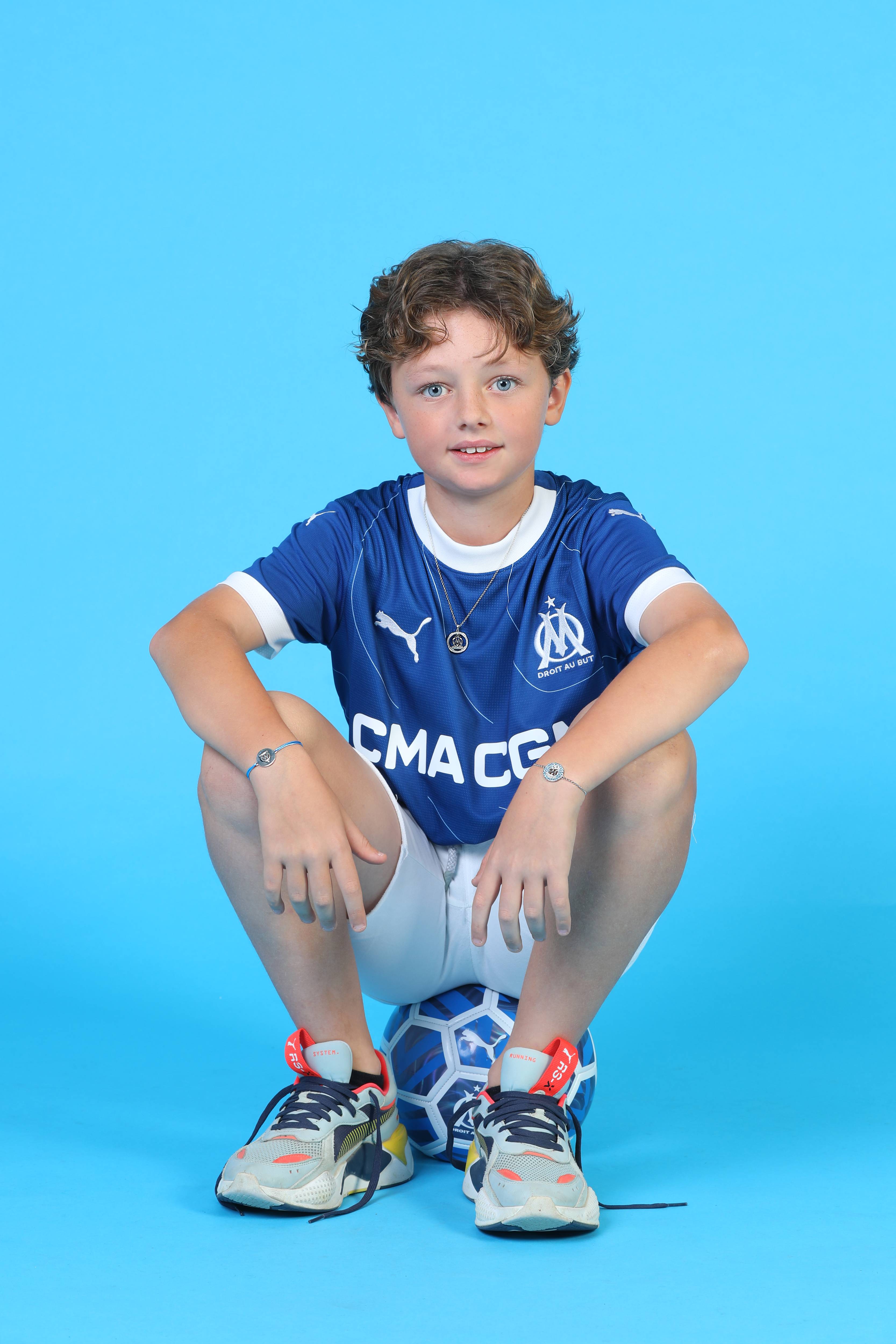 Bracelet cordon bleu Collection Olympique de Marseille