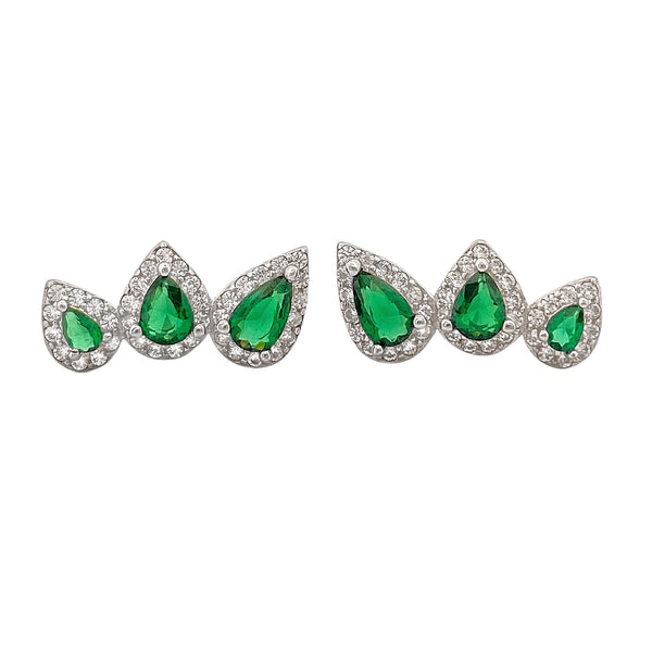 Boucles d'oreilles Emeraude